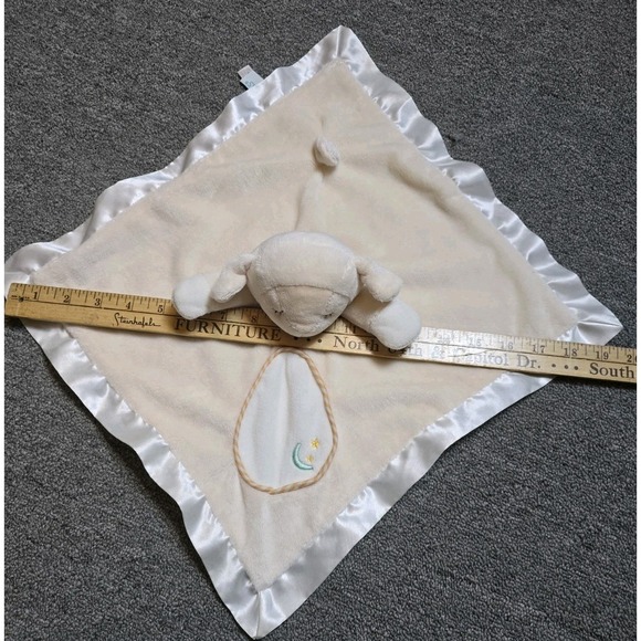 Douglas Baby Lamb Lovey Plush Security Blanket Sheep Satin Trim Cream Clean - Picture 7 of 9